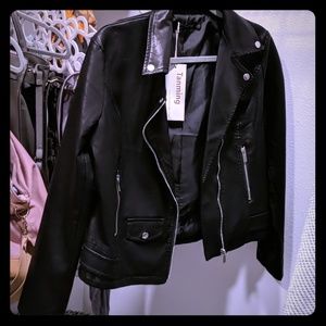 Brand New Faux Leather Jacket